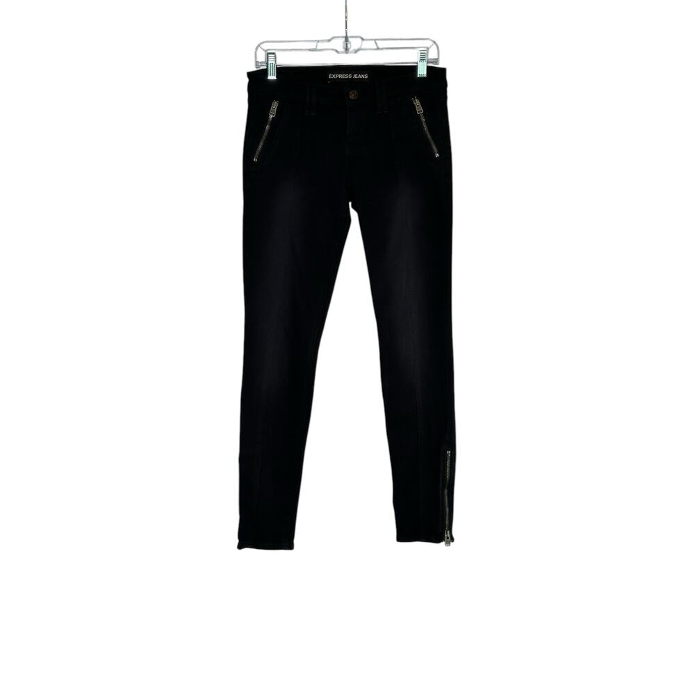 Express Stella Low Rise Leggings Zipper Ankle Jeans size 2